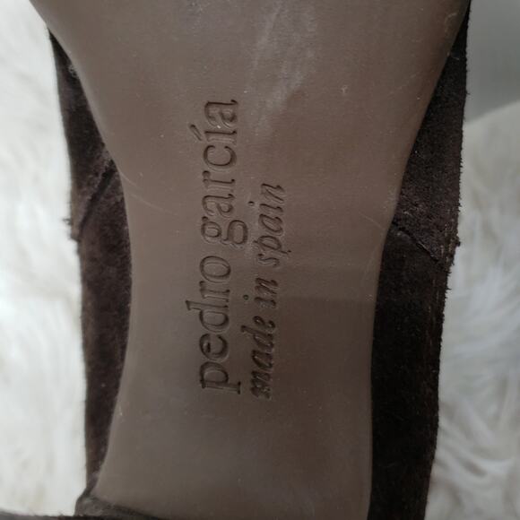 PEDRO GARCIA ANKLE BOOTIES BROWN SUEDE SIZE 39 - Picture 12 of 16